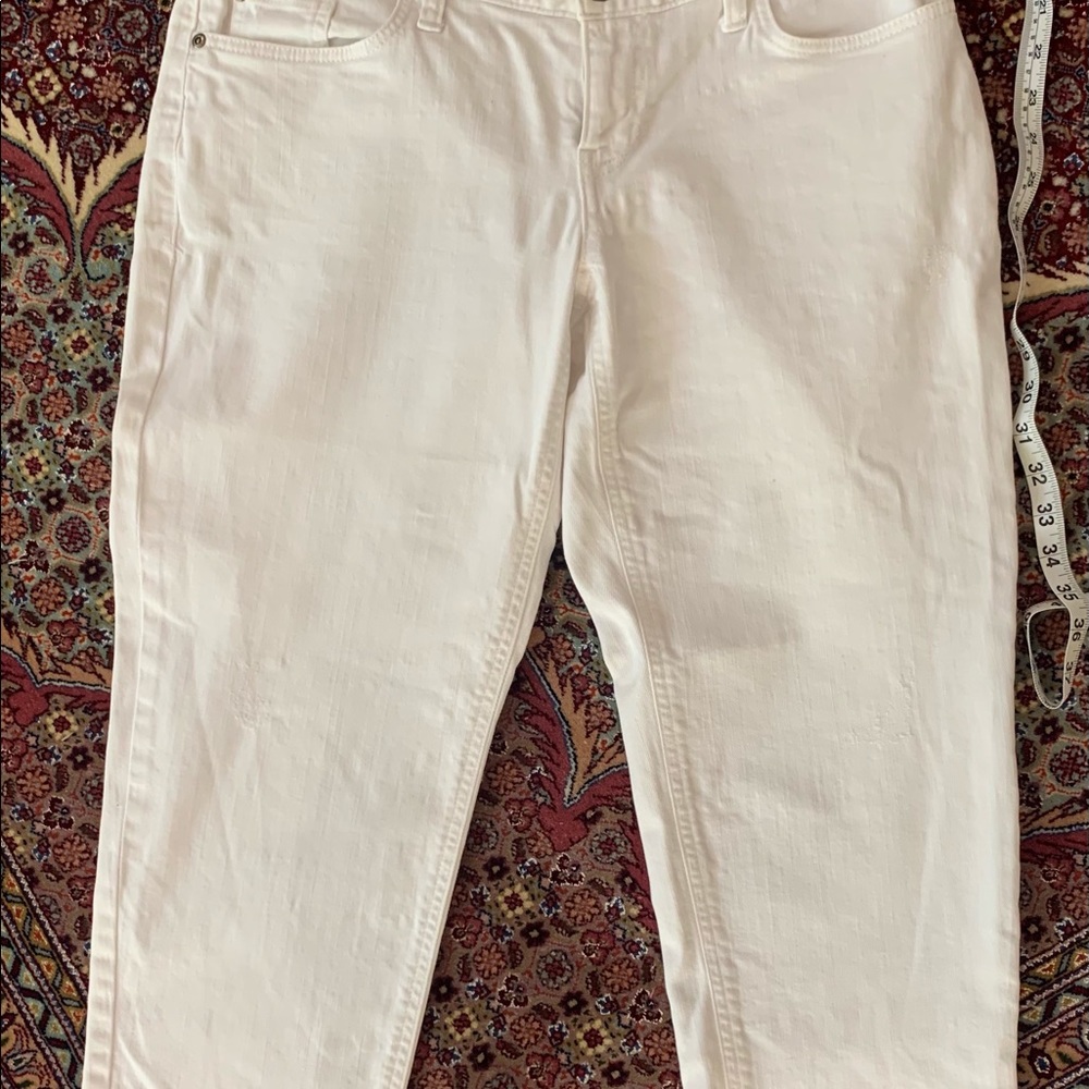 🥳 Host Pick!! 🎉Eddie Bauer relaxed fit boyfriend capris denim - Picture 3 of 8